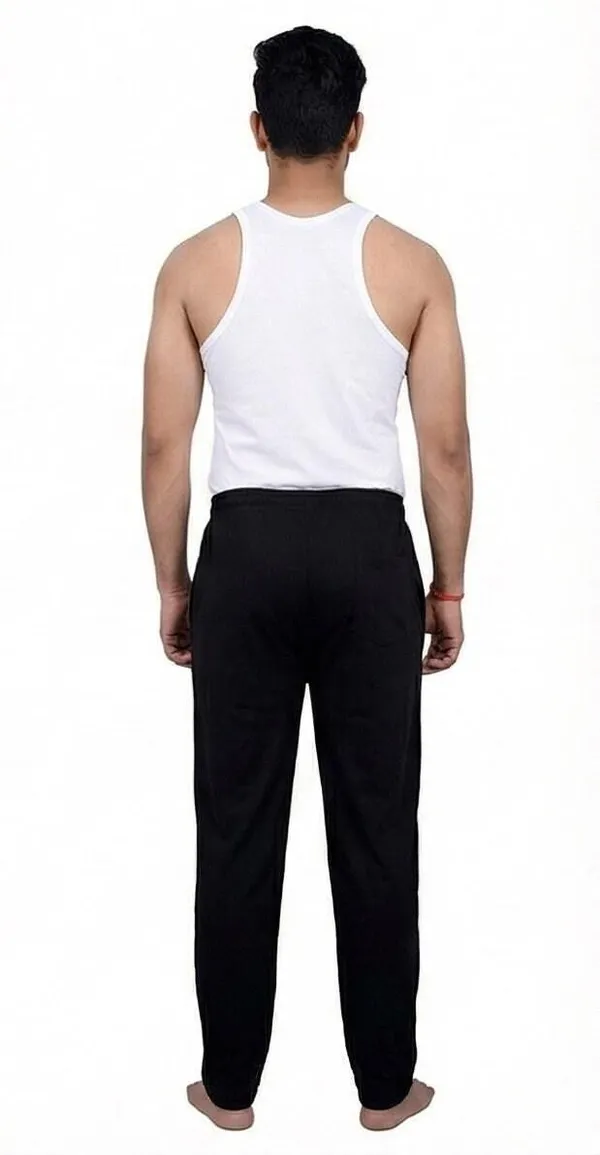 SKYBEN_Solid,_Printed,_Striped,_Graphic_Print_Men_Black_Track_Pants