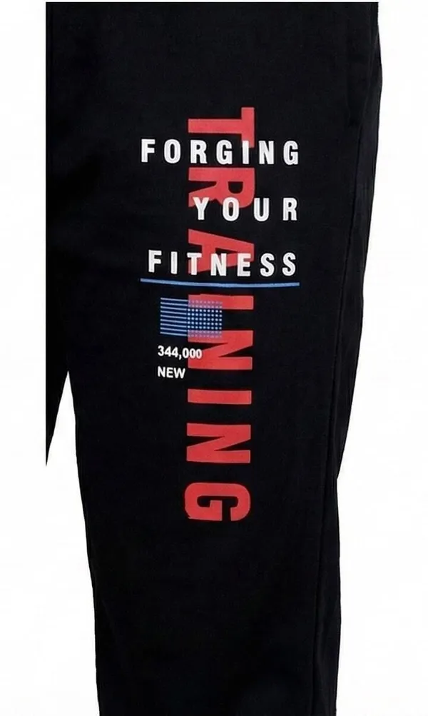 SKYBEN_Solid,_Printed,_Striped,_Graphic_Print_Men_Black_Track_Pants