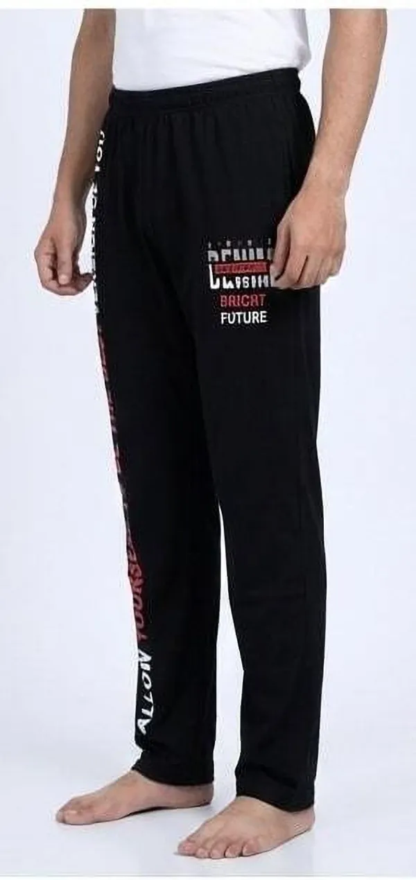 SKYBEN_Solid,_Printed,_Graphic_Print_Men_Black_Track_Pants