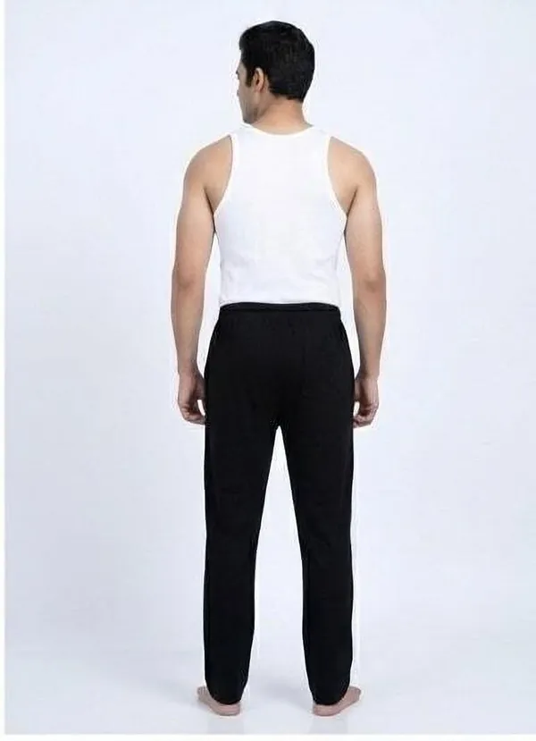 SKYBEN_Solid,_Printed,_Graphic_Print_Men_Black_Track_Pants