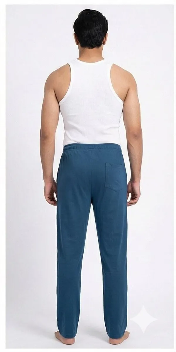 SKYBEN_Solid,_Printed,_Graphic_Print_Men_Teal_Blue_Track_Pants