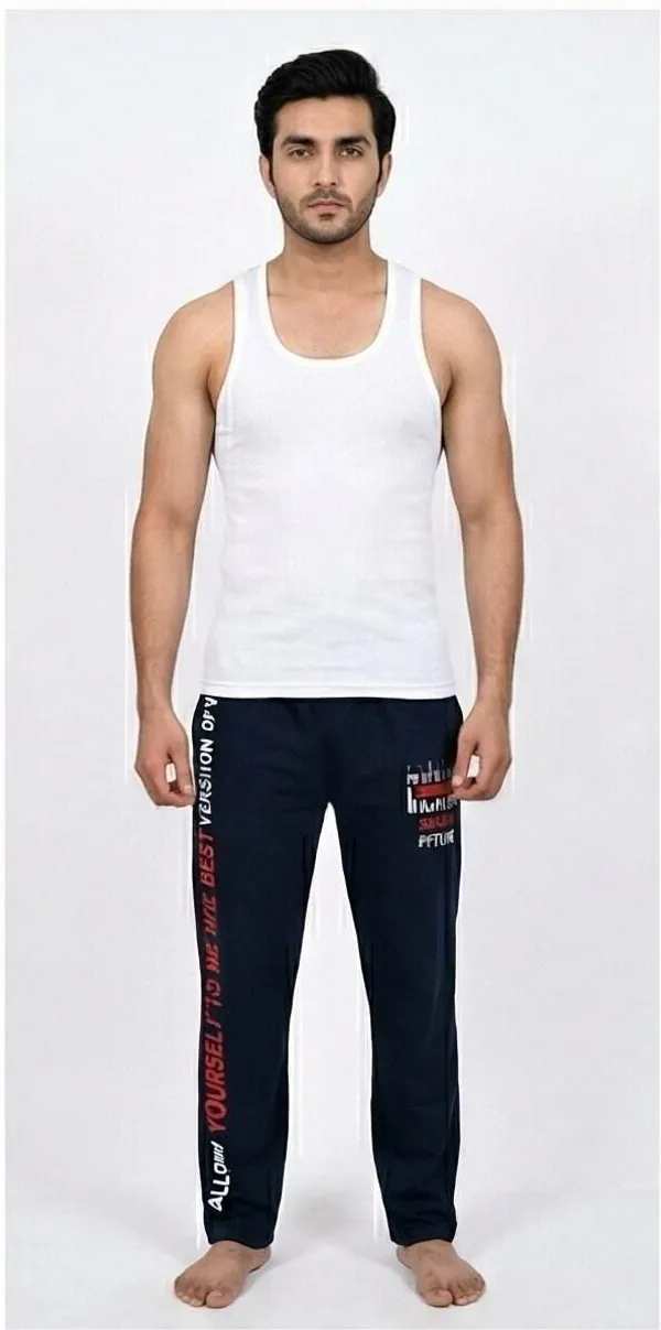 SKYBEN_Solid,_Printed,_Graphic_Print_Men_Blue_Track_Pants