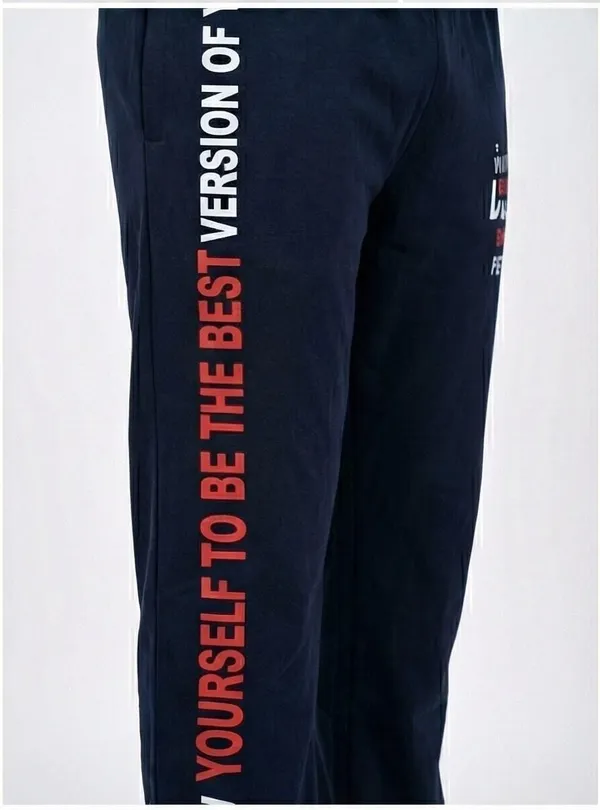 SKYBEN_Solid,_Printed,_Graphic_Print_Men_Blue_Track_Pants