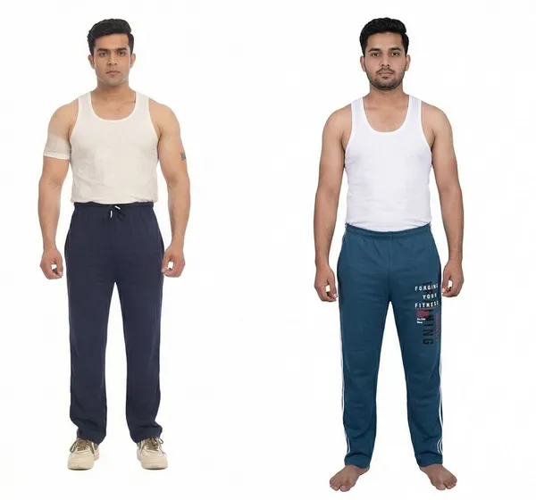 SKYBEN_Self_Design,_Printed_Men_Navy_Blue_And_Teal_Track_Pants