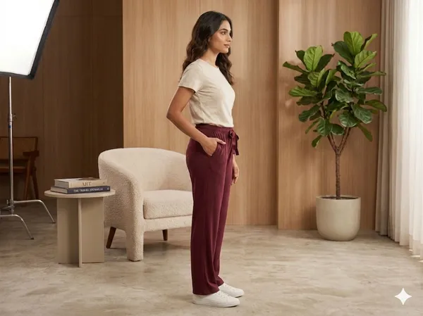 SKYBEN_Solid_Women_Maroon_Track_Pants