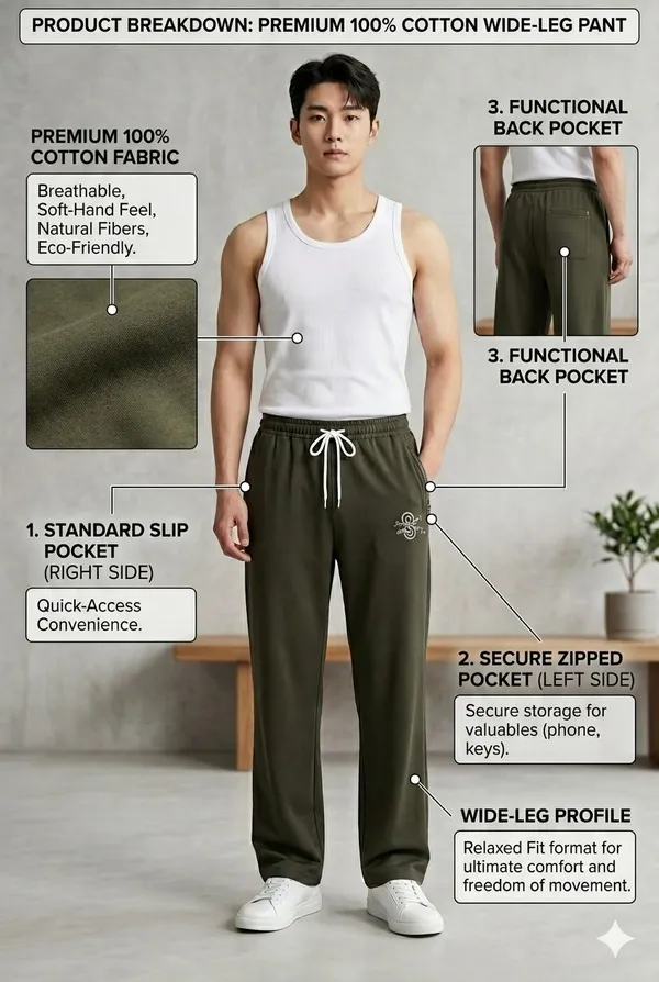 SKYBEN_Printed_Men_Olive_Green_Track_Pants