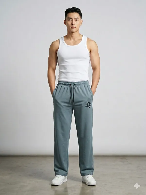 SKYBEN_Printed_Men_Green_Track_Pants