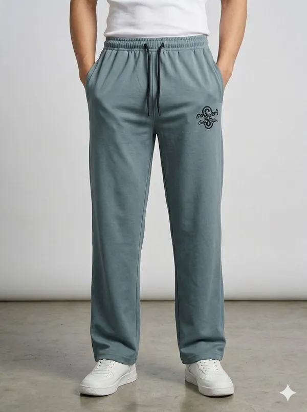 SKYBEN_Printed_Men_Green_Track_Pants