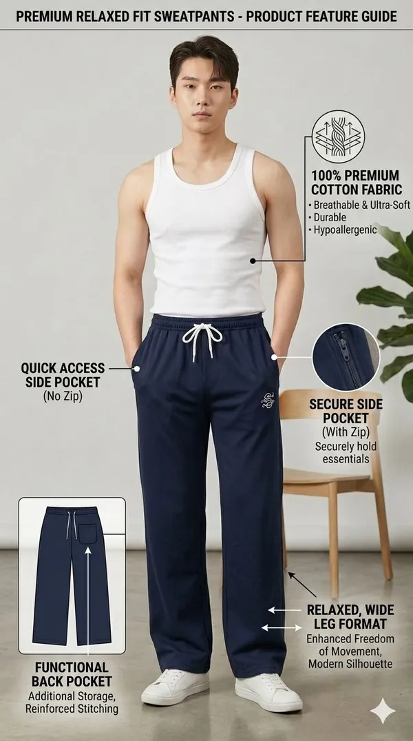 SKYBEN_Printed_Men_Navy_Blue_Track_Pants