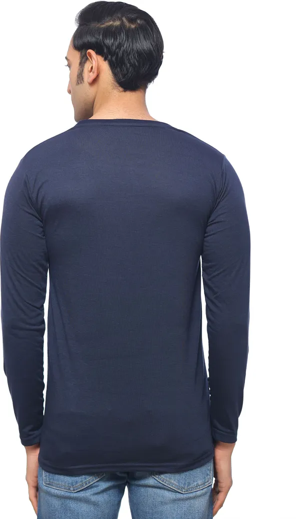 SKYBEN_Printed_Men_Round_Neck_Navy_Blue_T_Shirt
