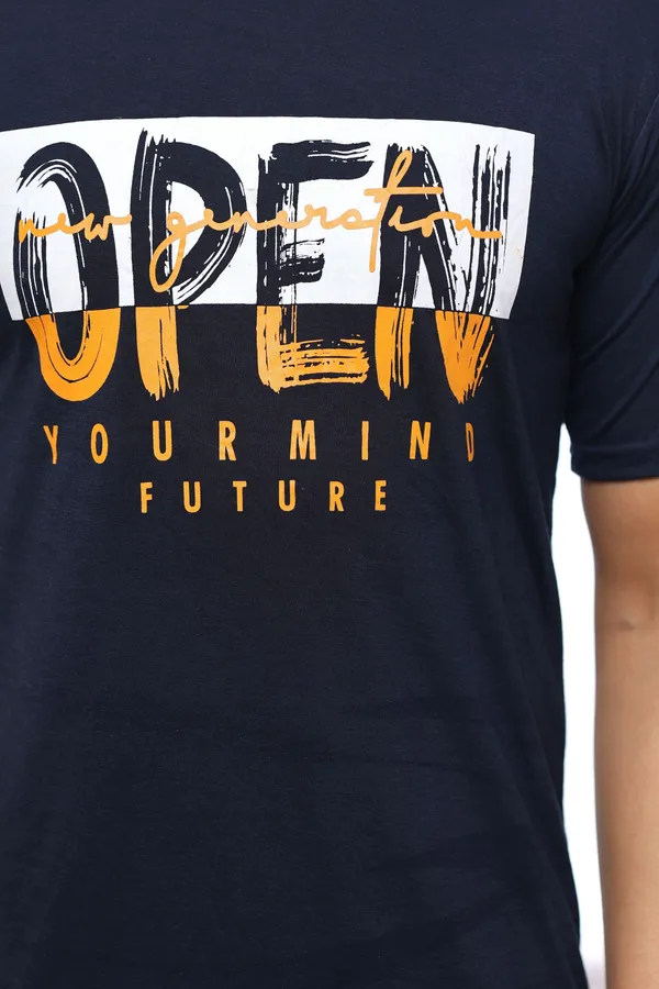 SKYBEN_Printed_Men_Round_Neck_Navy_Blue_T_Shirt