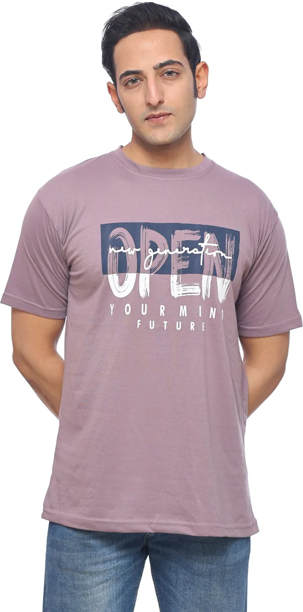 SKYBEN_Printed_Men_Round_Neck_Dusty_LavenderT_Shirt