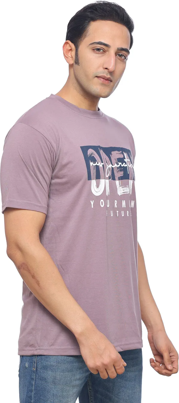 SKYBEN_Printed_Men_Round_Neck_Dusty_LavenderT_Shirt