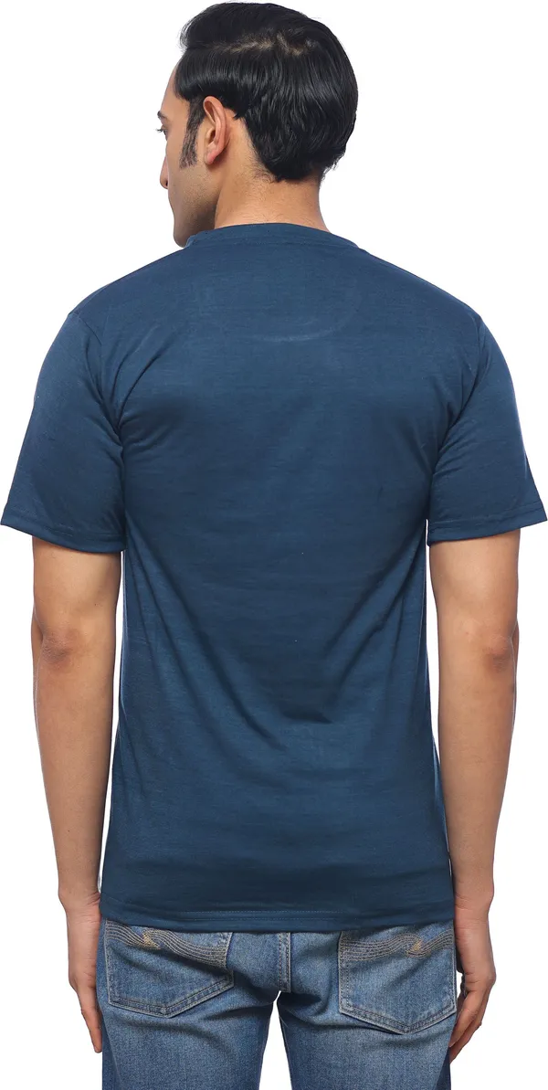 SKYBEN_Printed_Men_Round_Neck_Reversible_Blue_T_Shirt