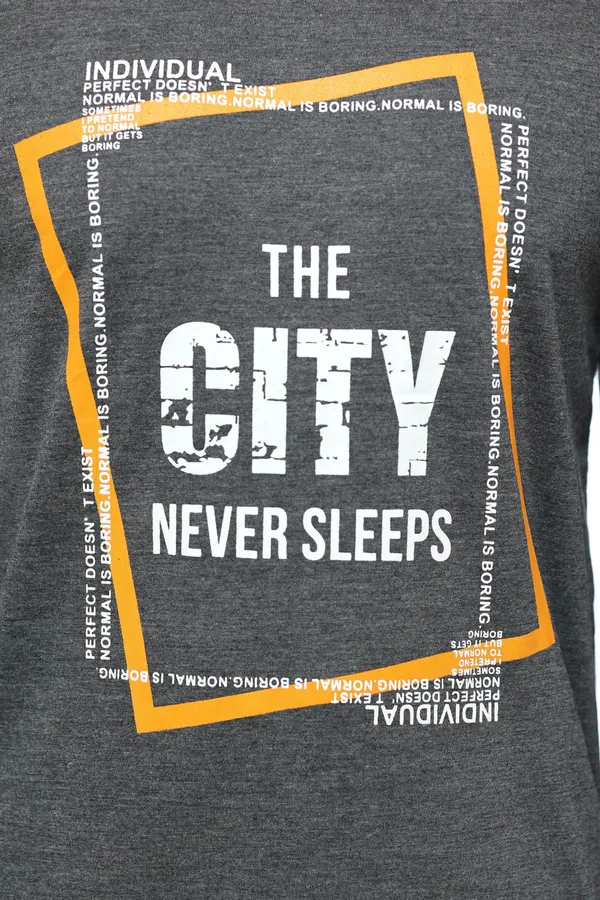 SKYBEN_Typography_Men_Round_Neck_Dark_Grey_T_Shirt