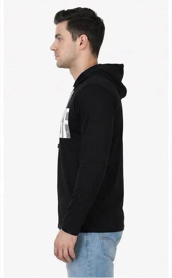 SKYBEN_Graphic_Print,_Typography_Men_Hooded_Neck_Black_T_Shirt