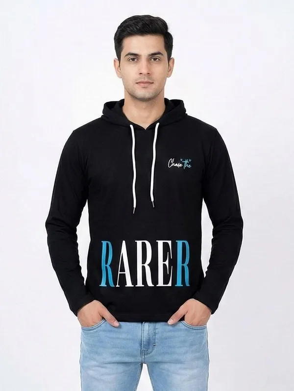 SKYBEN_Graphic_Print,_Typography_Men_Hooded_Neck_Black_T_Shirt