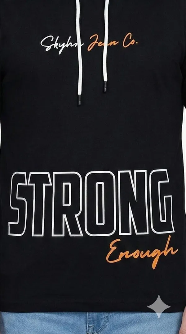 SKYBEN_Graphic_Print,_Typography_Men_Hooded_Neck_Black_T_Shirt