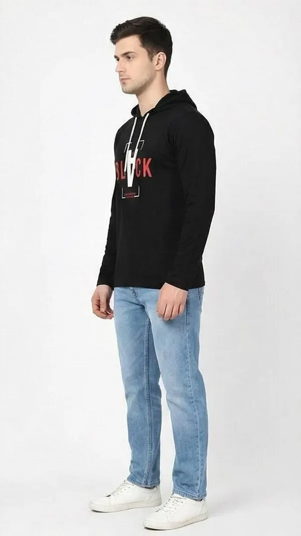 SKYBEN_Graphic_Print,_Typography_Men_Hooded_Neck_Black_T_Shirt