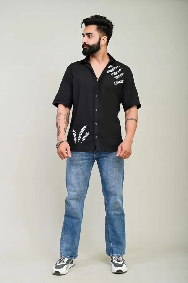 Black_Handwork_Embroidery_Cotton_Shirt