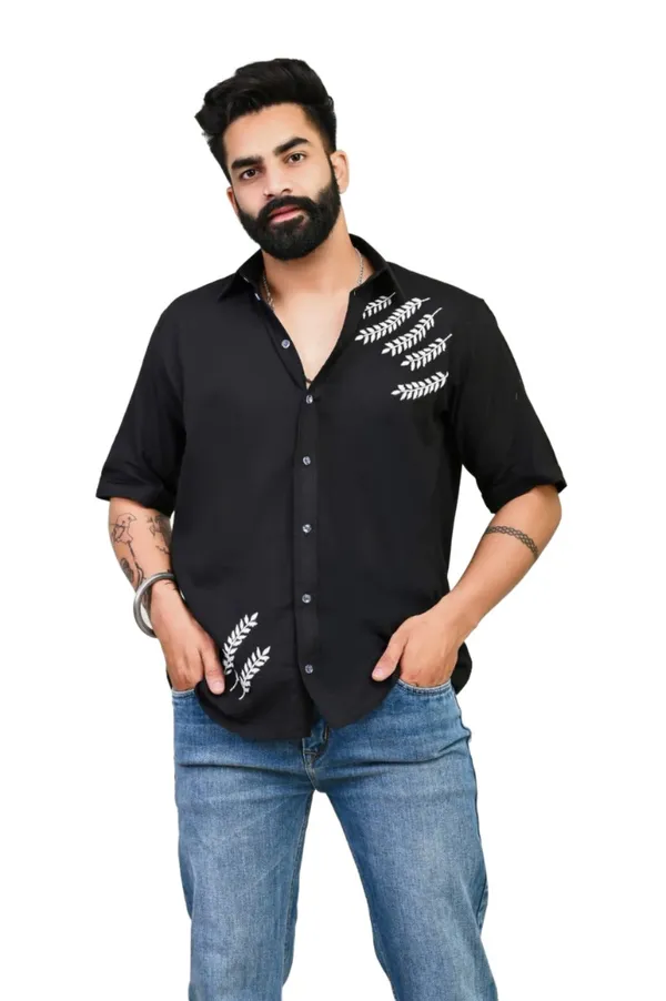 Black_Handwork_Embroidery_Cotton_Shirt