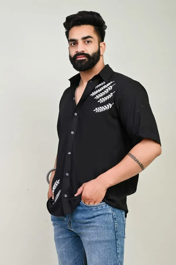 Black_Handwork_Embroidery_Cotton_Shirt