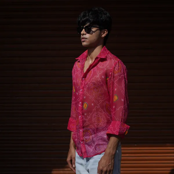 Pink_Chiffon_Bandage_Shirt