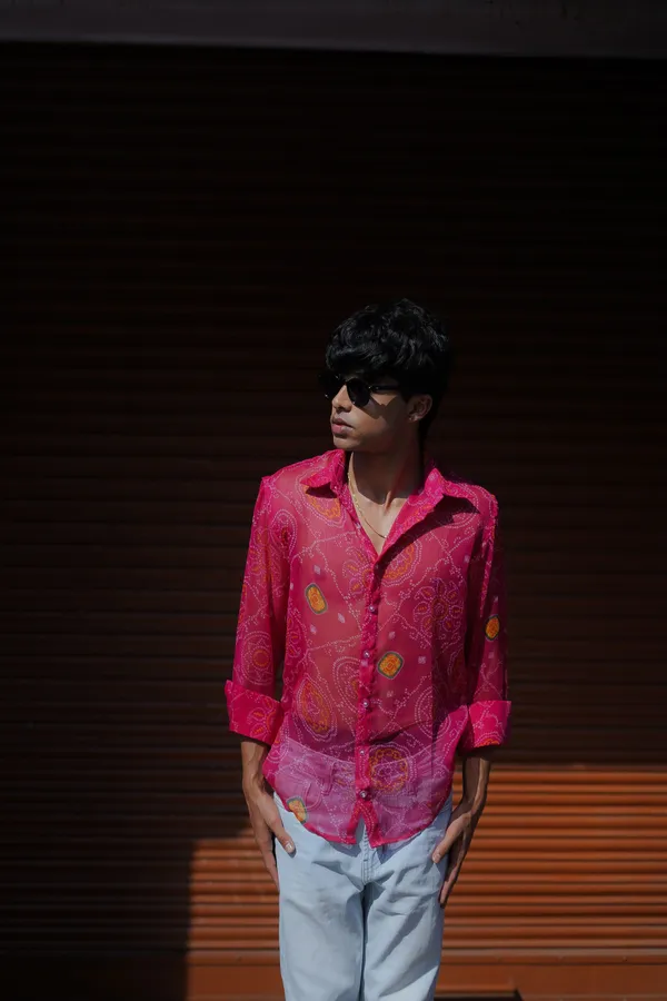 Pink_Chiffon_Bandage_Shirt