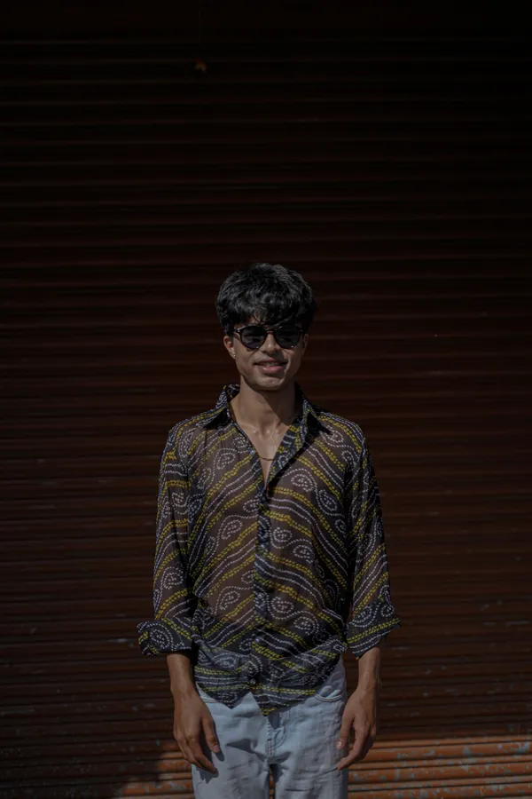 Black_Chiffon_Bandage_Shirt