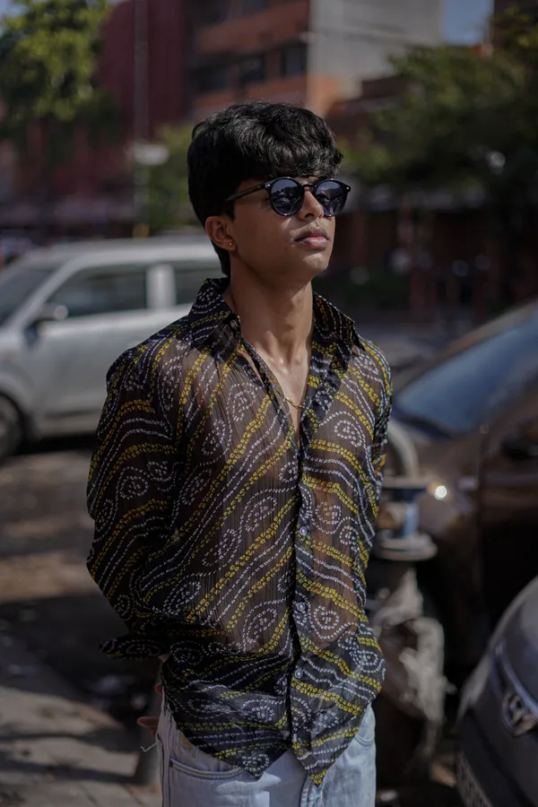 Black_Chiffon_Bandage_Shirt
