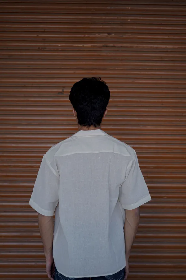 Handloom_White_Dog_Embroidery_Shirt_Premium_Unique
