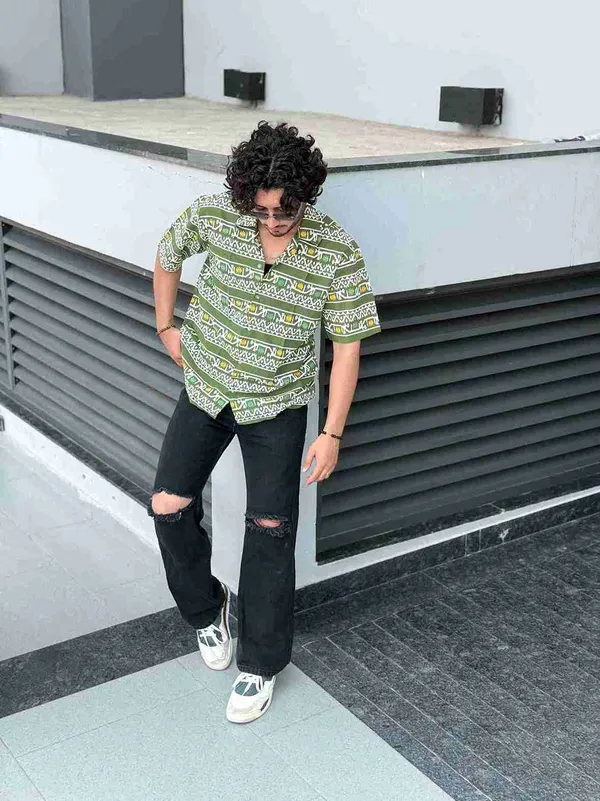 Green_Ikat_Cotton_Shirt