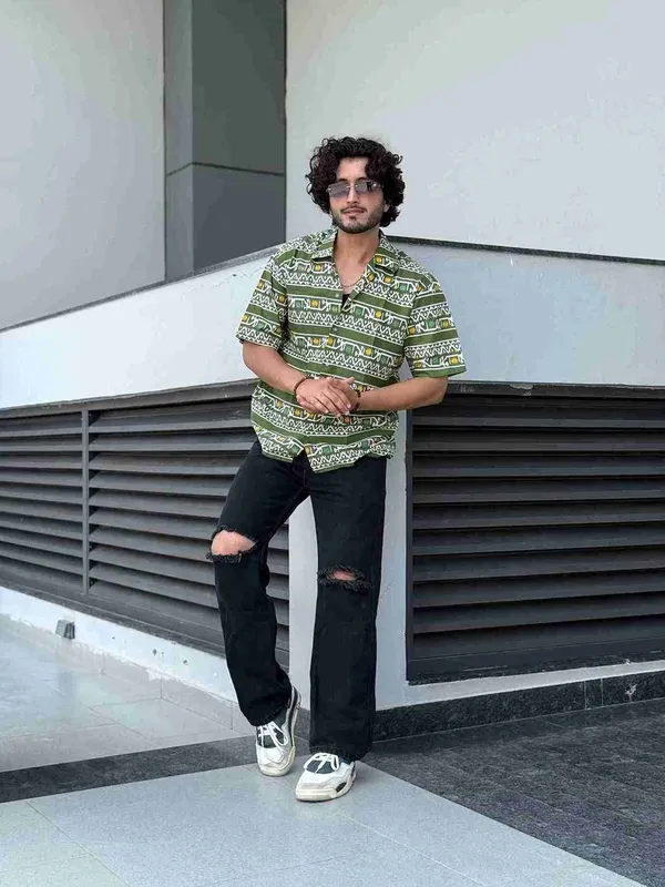 Green_Ikat_Cotton_Shirt