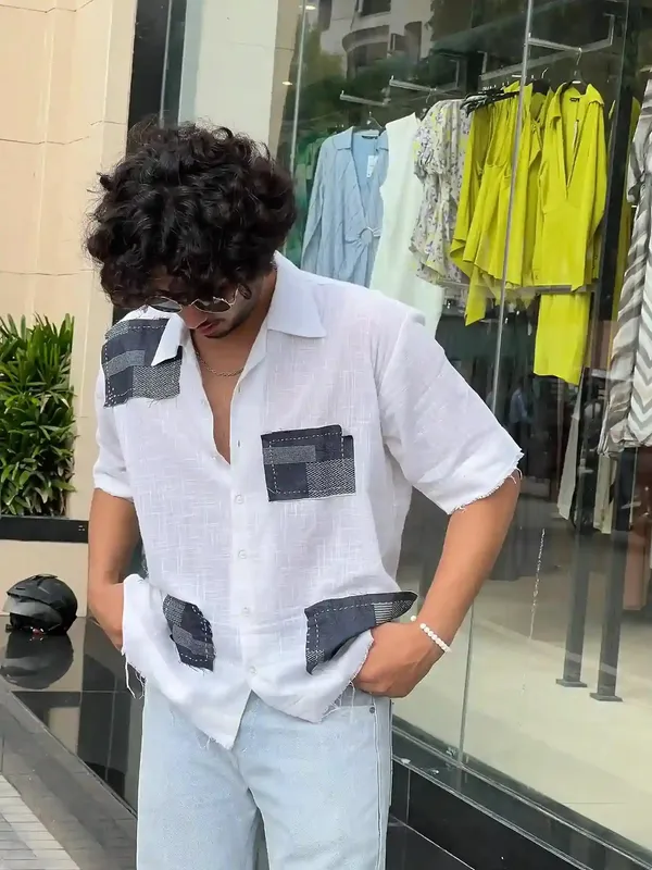 Denim_Patched_Classic_White_Shirt
