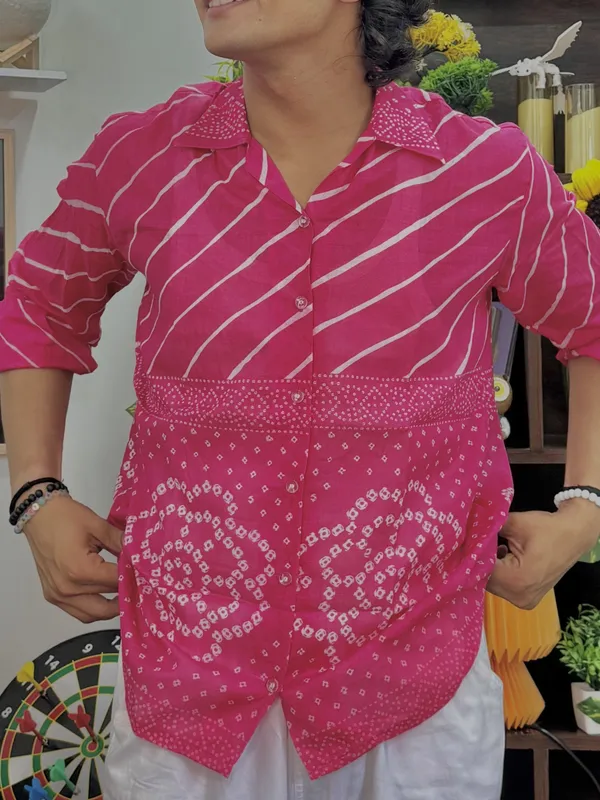 Pink_Leheriya_Mul_Shirt