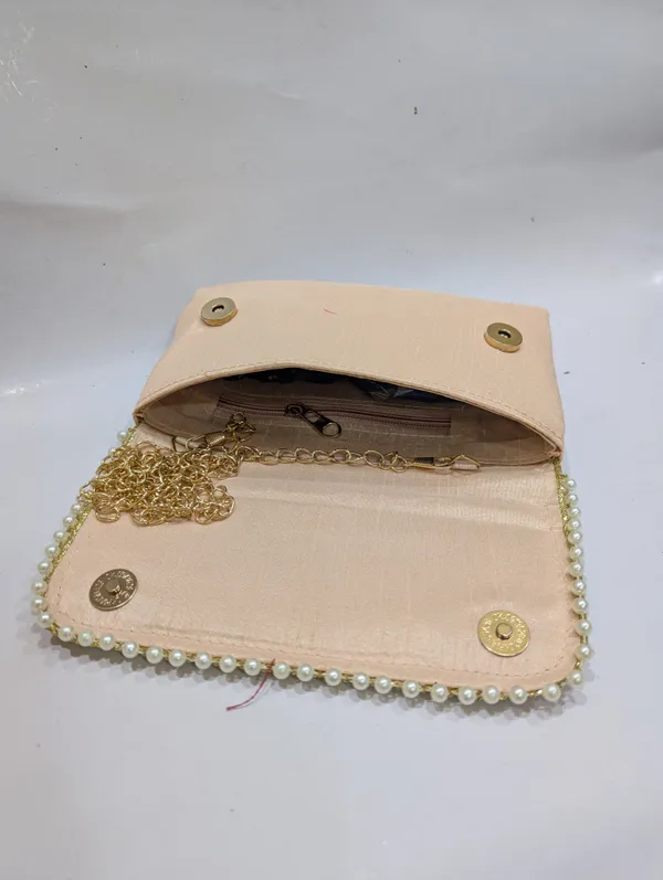 Peach_Silk_Peacock_Embroidered_Sling_Clutch_For_Women