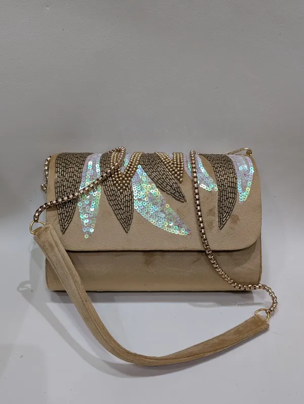 Beige_Silk_Beaded_Sequin_Embroidered_Clutch_For_Women