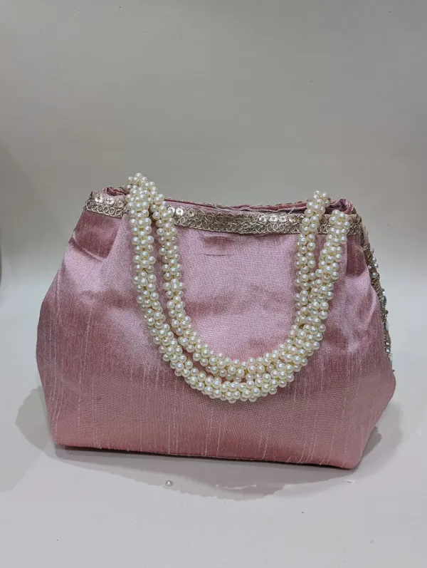 Gajri_Silk_Mirror_Work_Pearl_Handle_Potli_Clutch_For_Women
