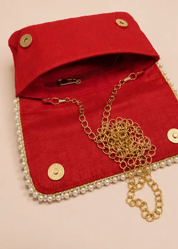 Red_Silk_Peacock_Embroidered_Pearl_Beaded_Clutch_For_Women