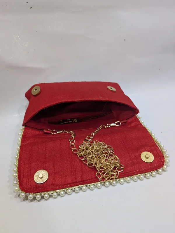 Red_Silk_Peacock_Embroidered_Pearl_Beaded_Clutch_For_Women
