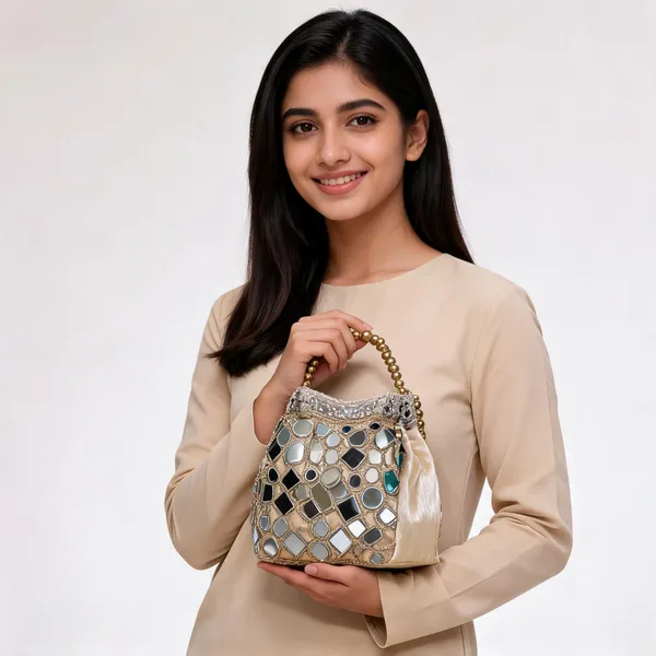 Golden_Silk_Mirror_Work_Embellished_Potli_Bag_For_Women