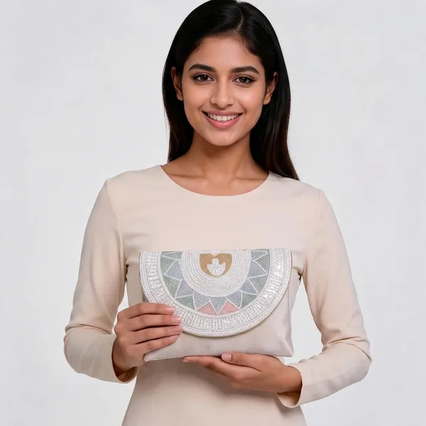 Beige_Silk_Beaded_Sequin_Embroidered_Flap_Clutch_For_Women