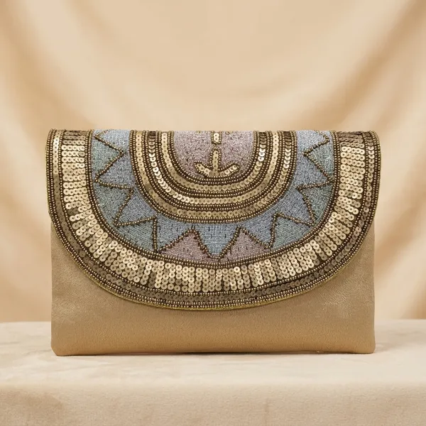 Beige_Silk_Beaded_Sequin_Embroidered_Sling_Clutch_For_Women
