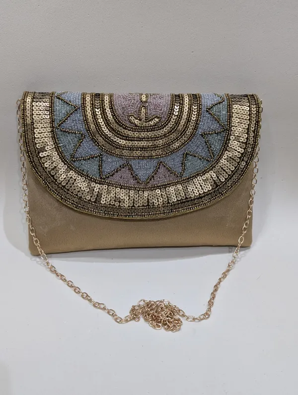 Beige_Silk_Beaded_Sequin_Embroidered_Sling_Clutch_For_Women