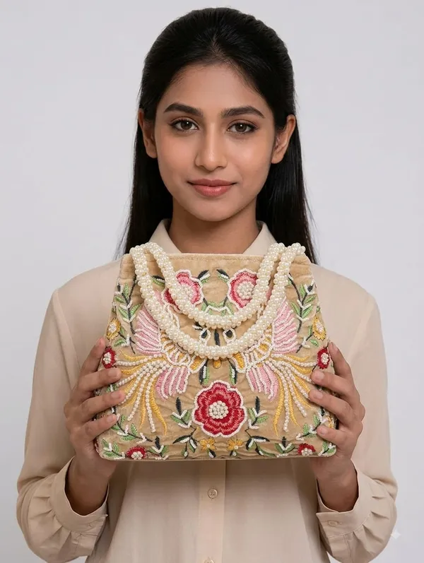 Golden_Velvet_Pearl_Handle_Embroidered_Potli_Bag_For_Women