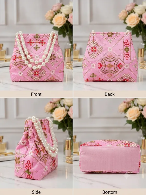 Pink_Floral_Embroidered_potli_clutch_bag