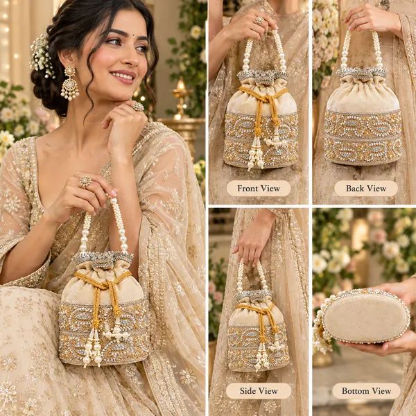 FancyGi_Royal_Cream_&_Gold_Embroidered_Bridal_Potli_Bag_with_Pearl_Handle