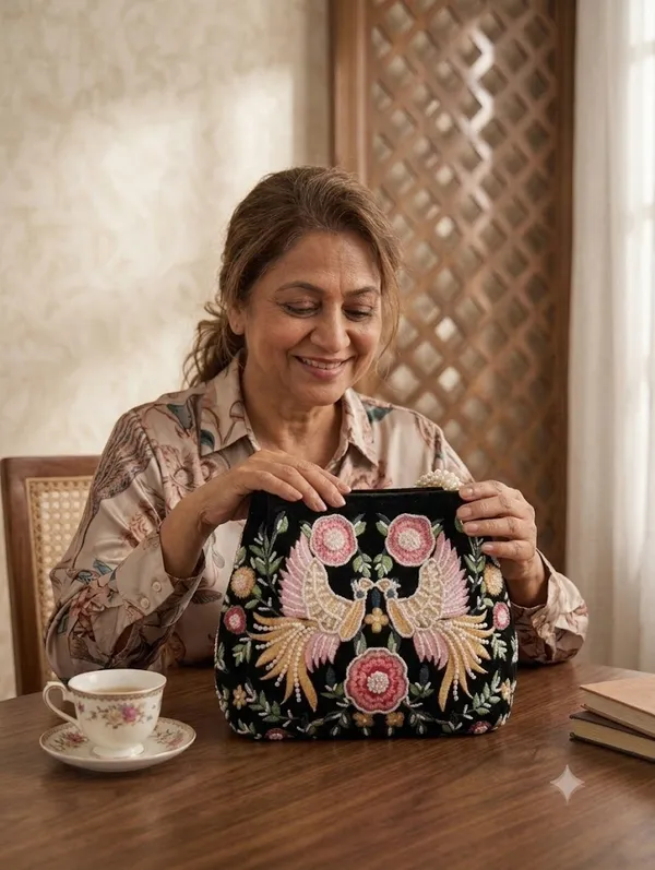Black_Floral_Bird_Embroidered_Black_Potli_Bag