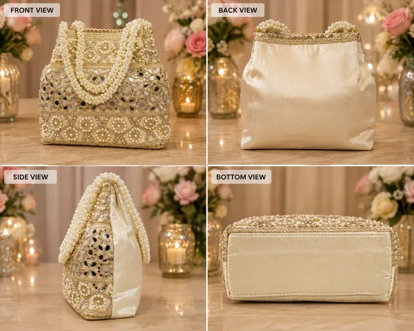 Golden_Silk_Embellished_Bridal_/_Festive_Potli_Bag_(Mirror_Work_&_Pearl_Beaded_Handbag)