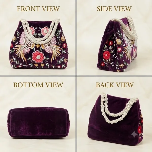 Purple_Velvet_Pearl_Handle_Embroidered_Potli_Bag_For_Women